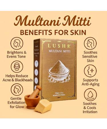 Multani Mitti Fuller's Earth Clay Powder 100gm Made in India - Buy Online on GoSupps.com