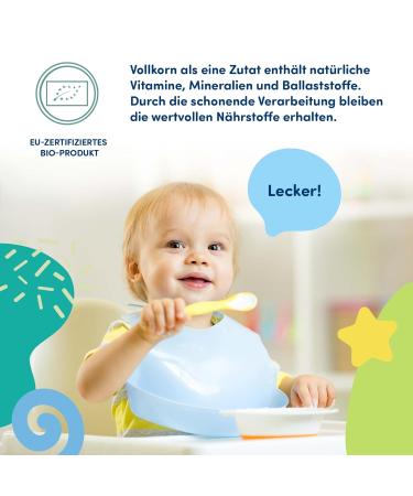 Fleur Alpine Bio Rice Baby Muesli - Nutritious Gluten-Free Porridge for Babies (2 x 7 Portions) - Smooth & Delicious Breakfast from 4 Months No Added Sugar - Buy Online on GoSupps.com