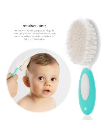 Reer BabyCare 5-Piece Newborn Starter Set | Natural Hairbrush & Essential Baby Care Items - Shop Internationally Now! - Buy Online on GoSupps.com