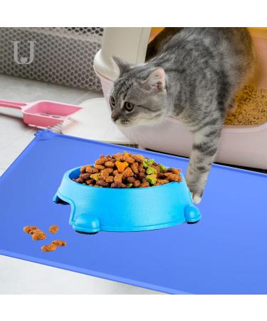 Moacc Slipproof & Waterproof Feed Mats for Dogs & Cats - Silicone Base 54x38cm - Blue - Buy Online on GoSupps.com