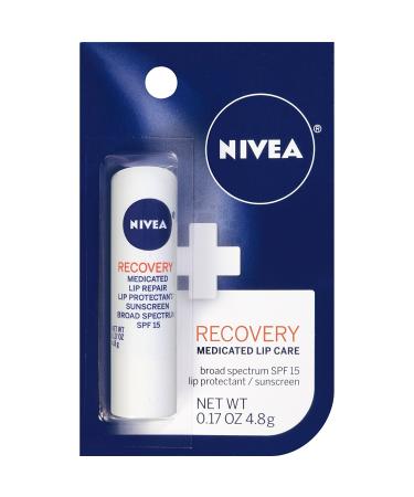 Nivea A Kiss of Recovery Medicated Lip Care SPF 15-0.17 oz - Buy Online on GoSupps.com