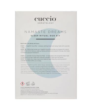 Namaste Dreams Duo Kit - Unisex 2 Pc Yogahhh Aura Mist & Lavender Tie Dye Sleep Eye Mask | International Shipping Available - Buy Online on GoSupps.com