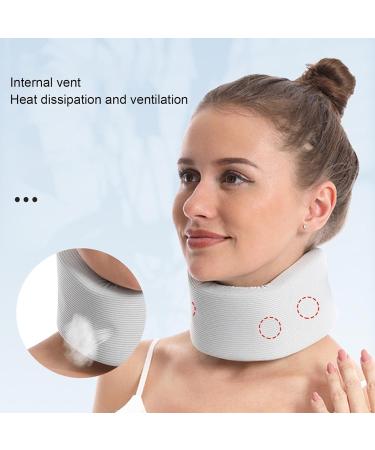 Cervical Collar with Neck Support | Soft Breathable Pain Relief for Men & Women - Gray - Buy Online on GoSupps.com