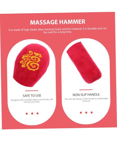 Iwowhero Meridian Shot Tool - Shoulder & Back Massager | Acupuncture Massage Hammer for Body Care | Fitness & Relaxation in Flanell Red - Buy Online on GoSupps.com