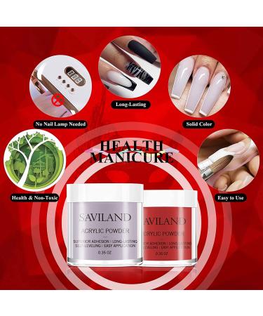 Saviland Halloween Acrylic Powder Set - 10 Colors for French Nails & 3D Nail Art - Professional Red Brown Black Polymer Powder - DIY Gifts - Gorgeous Party Queen - Buy Online on GoSupps.com