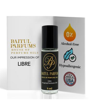 ASMARKET Comparable to Libre Alcohol-Free Fragrance - 8ml Travel Size Perfume Oil in Glass Bottle Perfume Oil Roll On Rollerball for On the Go Use Long Lasting Clean Scent 98% True-to-Scent