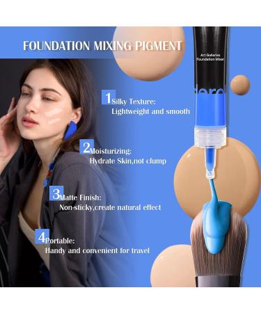 DAGEDA Foundation Mixing Pigment 0.67oz - Sweat-Proof & Long Lasting Liquid Foundation Shade Adjuster in Blue - Buy Online on GoSupps.com