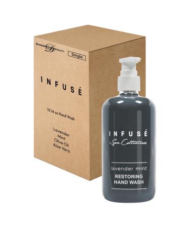 Terra Pure Infuse Lavender Mint Hand Wash | Spa Collection | Hotel Amenities in Pump Bottle | 10.14 oz. / 300 ml (Single Bottle)