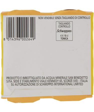 TONICA SCHWEPPES 18 cl. vetro a perdere - Pacchi da 24 bottiglie - Buy Online on GoSupps.com