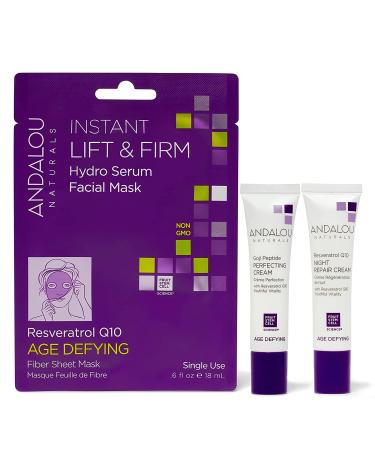 Andalou Naturals Age Defying Day & Night Gift Kit - 0.6 Fl Oz | Anti-Aging Skincare - Buy Online on GoSupps.com