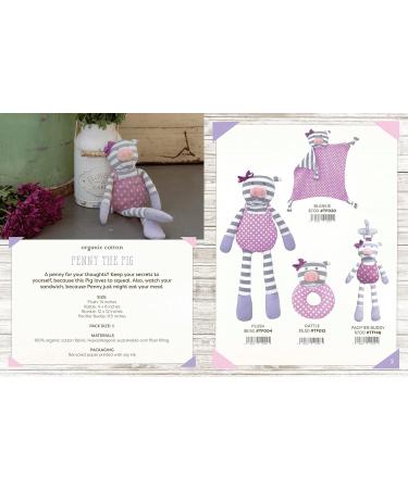 Apple Park Organic Farm Buddies Penny Pig Pacifier Buddy - Hypoallergenic 100% Cotton Baby Toy - Buy Online on GoSupps.com