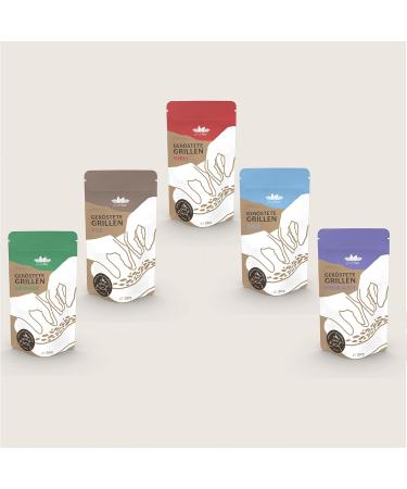 Entosus Trial Set: 5 Flavor Crunchy Insect Protein Snacks | Sustainable Meat Substitute | 100g Pack for Grilling & Cooking in Germany - Buy Online on GoSupps.com