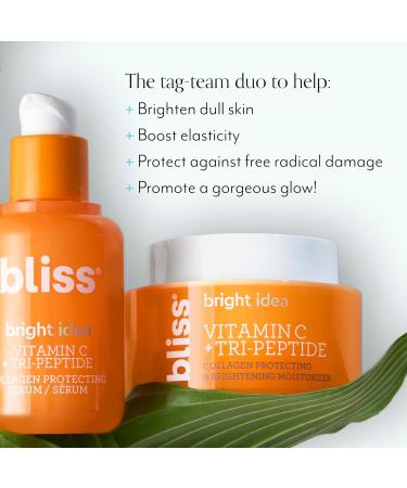 Bliss Vitamin C Brighten Up Moisturizer + Serum Duo - Brightening & Hydrating - All-Day Moisture Daily Use - Clean - Vegan & Cruelty-Free Bright Idea Bundle - Buy Online on GoSupps.com