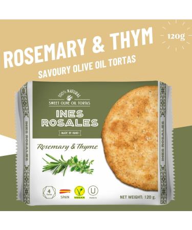 Ines Rosales Sweet & Savoury Olive Oil Tortas Pick N Mix - Choose From 5 Flavours | Original Orange Rosemary & Thyme Lemon Cinnamon Spanish Tortas-Snacks 120g - Pack of 2 120 g (Pack of 2) - Buy Online on GoSupps.com