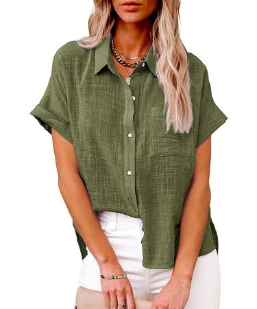 Summer Tops for Women UK Sale Clearance Summer Tee Short Sleeve Long Sleeve Crewneck Linen Loose Fit Shirts Blouses Ladies Tunic Top Casual Plain Holiday T-Shirt Tops 1428-qppoj-d-ag XXL - Buy Online on GoSupps.com