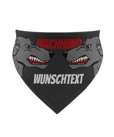 printplanet - Dog scarf with name or text - Scarf for dogs - Layout Watchdog-2 - Size M Size M Watchdog-2