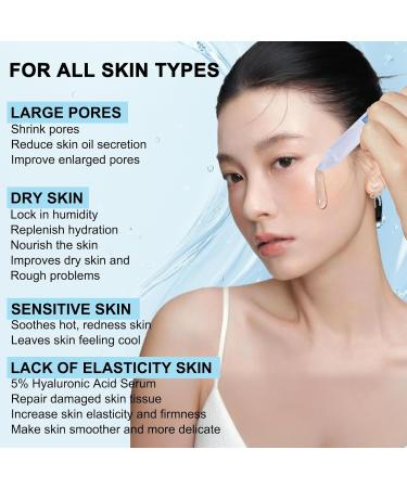 5% Hyaluronic Acid Serum Ultra Moisturizing & Elastic Skin - Wake Nature Perfection Hyaluronic Acid - Anti-Aging Serum for Face Single-Use Vials Skincare - Repair Sensitive Skin (1.5 ml)*30 - Buy Online on GoSupps.com