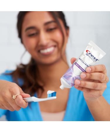Crest 3D White Brilliance Toothpaste Vibrant Peppermint 85 ml 85 ml (Pack of 1) - Buy Online on GoSupps.com