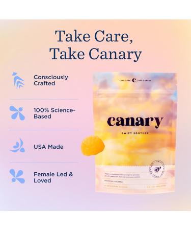 Canary Swift Soother Gummies | Bromelain Curcumin Quercetin and Turmeric Supplement for Joint Health & Digestion - Vegan Tropical Pineapple Flavor 60 Gummies - Buy Online on GoSupps.com