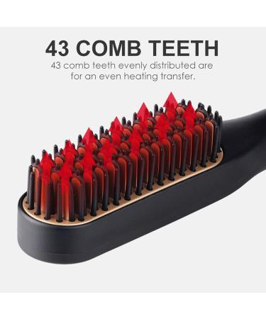 2-in-1 Heated Beard Brush & Straightener - Fast Styling & Grooming for Men | Beard Glids Comb (EU) - Buy Online on GoSupps.com