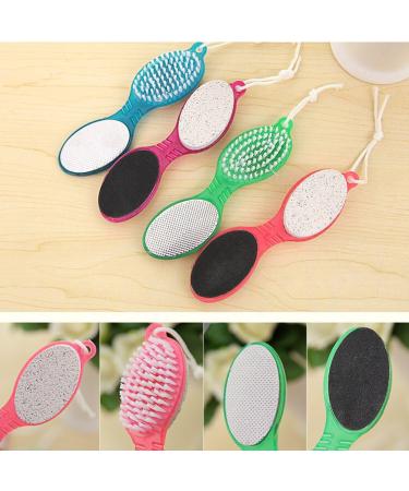 4-in-1 Foot Pumice Stone & Nail Scrubber - Ultimate Pedicure Tool for Smooth Feet & Clean Nails - Buy Online on GoSupps.com