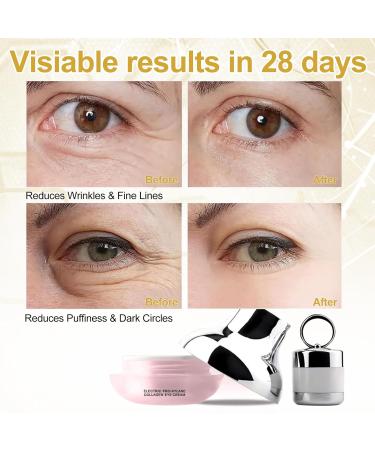 AH-8 Firming Neck Cream & Electric Massage Eye Cream Suit Neck and Eye Tightening & Rejuvenating Set Firming Smooth Fine Lines Reduce Wrinkles & Deep Moisturizing Skincare Day & Night Use(120g+50g) - Buy Online on GoSupps.com