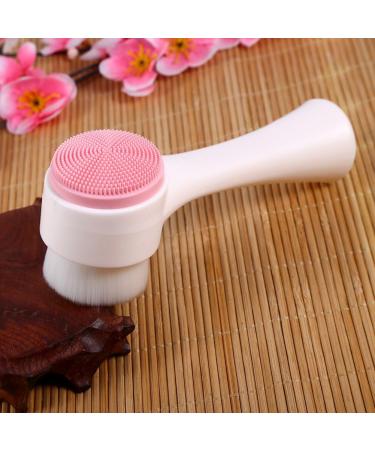 Manual Facial Cleansing Brush Double Side Skin Care Facial Cleaning Brush Silicone Facial Scrubber Dual Face Wash Brush for Deep Pore Exfoliation Makeup Massaging - Buy Online on GoSupps.com