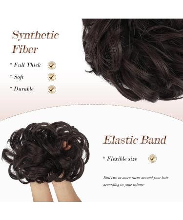Fine Hair Part with Rubber Band | Medium Brown Hair Extension Ponytail for Women & Girls - 38g Dutt Hair Tie - Buy Online on GoSupps.com