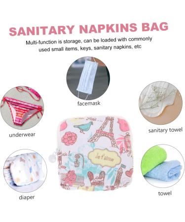 DOITOOL Holder Tampon Bag Travel Set - Large Storage Bag for Women, Cartoon Wallet Design - Ideal for Napkins, Cosmetics, and Nursing Towels - Buy Online on GoSupps.com