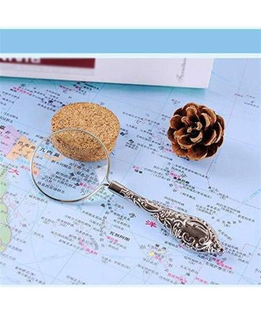 Glass Magnifier Portable Glass Can Be Enlarged 4 Times Metal Handle Loupe Suitable for Children Students to Read Magnification to Loupe Made in China - Buy Online on GoSupps.com