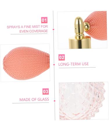 FRCOLOR Air Bag Spray Bottle Crystal Glass Travel Essential Oil Bottle Old Fashioned 6x6cm Pink - Buy Online on GoSupps.com