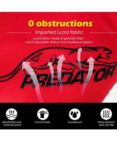 Critical Predator Billiard Glove - Non-Slip Lycra Fabric, Red - Buy Online on GoSupps.com