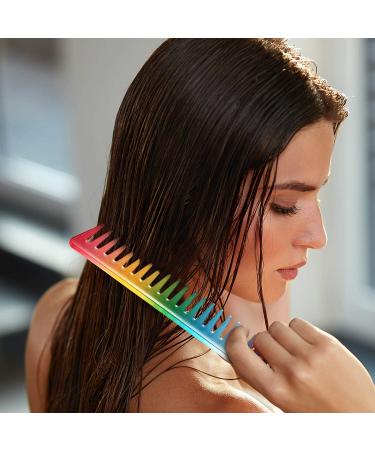 6-Piece Rainbow Hair Cutting Comb Set - Salon Quality Rat Tail and Teasing Combs for All Hair Types - Perfect Christmas Gift - Buy Online on GoSupps.com