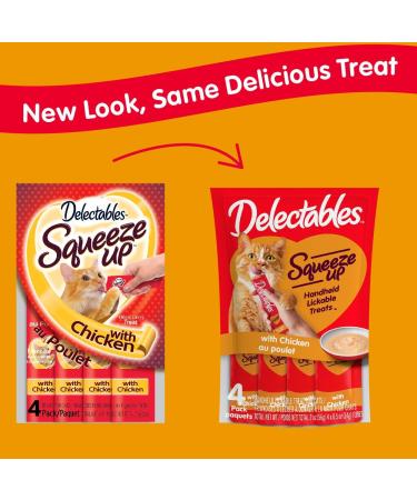 Hartz Delectables Squeeze Up Interactive Lickable Wet Cat Treats Chicken 64 Count Chicken 1 g (Pack of 64) - Buy Online on GoSupps.com