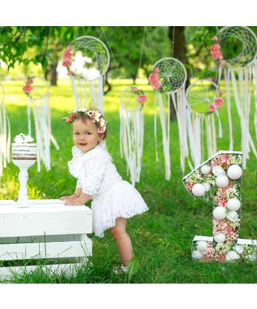 Boho Flower Headband | Floral Hair Wreath for Women & Girls | Adjustable Garland Crown Headpiece for Bride | Wedding Accessories - Buy Online on GoSupps.com