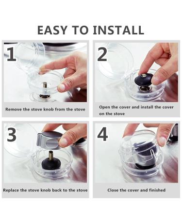 Child Safety Locking Stove Covers - 6 Piece Set for Ovens Gas Stoves & Knobs - Baby Fuse Protection - Buy Online on GoSupps.com