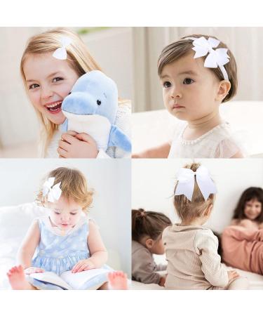 32PCS Oaoleer Hair Bows Set for Girls - Includes Grosgrain Ribbon White Bows, Cheer Bows, Clips, Curly Koker Bows, Tie, Barrettes, Headbands - Ideal for Little Girls - Buy Online on GoSupps.com