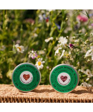Buy Love the Planet Vegan Mineral Blusher Shade Pink - Eco-Friendly Refillable Tin | International Shipping Available - Buy Online on GoSupps.com