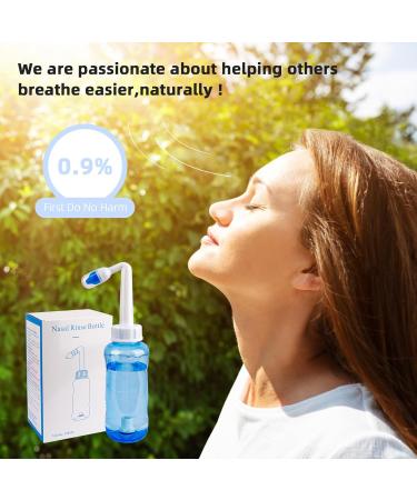 Buy Nasal Shower Set - 300ml Nasal Douche for Adults & Kids | Effective Cold & Allergy Relief - Buy Online on GoSupps.com