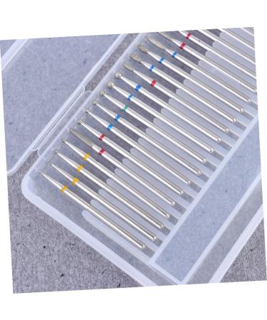 FRCOLOR 1 Box Nail Goue Lemon Cocktail Straws Nail Care Polishing Drill Abacus Decor Acrylic Nail File Drill Bit Cylinder Head Grinding Nailer Nail Drill Manicure Nail Polish - Buy Online on GoSupps.com