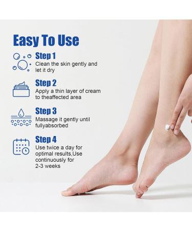 Urea Foot Cream - Cracked Heel Repair Cream - Foot Cream for Cracked Heels and Dry Skin - Urea 10% Foot Cream for Very Dry Feet - Deep Moisturizing for Feet Knees and Body Care - Buy Online on GoSupps.com