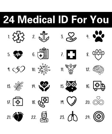 Skartam Personalized Medical Alert Bracelets | Custom Silicone ID Wristband for Men, Women & Kids | Engraved Picture Logo & Text | Sport Emergency Bracelet - Buy Online on GoSupps.com