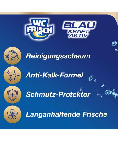 Toilet Fresh Strength Active Fragrance Base - Flower Fresh (9 x 200g) | Powerful Toilet Cleaner with Anti-Lime Effect | Long-Lasting Freshness for International Shipping - Buy Online on GoSupps.com