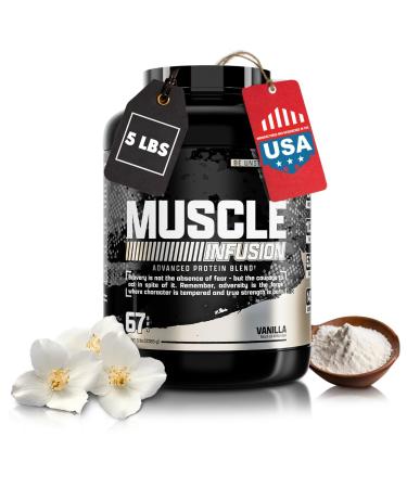 Nutrex Research Vanilla Whey Protein Powder | 5 Ib Tub of Isolate Protein | w/EAA & Hi BCAA for Muscle Gain | Muscle Builder for Men & Women | Sports Nutrition | Delicious Taste and Texture