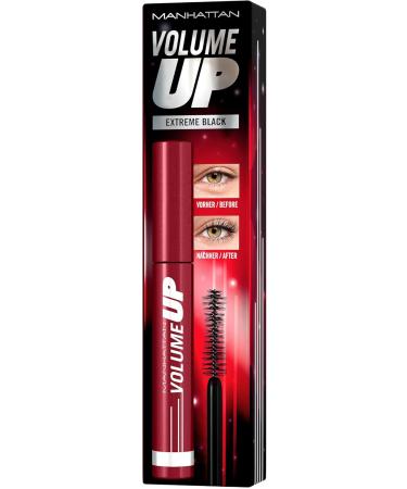 Manhattan Mascara Volume Up Extreme Black - Deep black volume mascara 8 ml - Buy Online on GoSupps.com