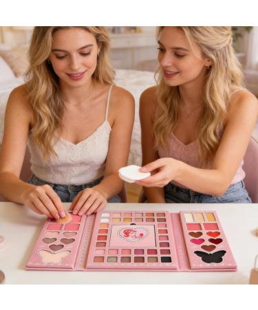 Eyeshadow Palette Pigmented Matte Cosmetic Set | 32-Color Makeup Blush Highlighter 0.08 kg | The Versatile All-in-One Beauty Kit Creates Stunning Everyday Looks - Buy Online on GoSupps.com