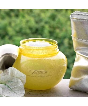 Premier Dead Sea Lemongrass & Mandarine Salt Scrub - Exfoliate & Moisturize for Smooth Skin | Aromatherapy for Hands Feet & Body 10.5oz - Buy Online on GoSupps.com