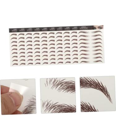 WOFASHPURET 6d Eyebrows Stickers 9 Sheets Waterproof Eyebrow Stickers Eyebrow Tattoos Eyebrow Stencils 3d Transfer Stickers Hair - Buy Online on GoSupps.com