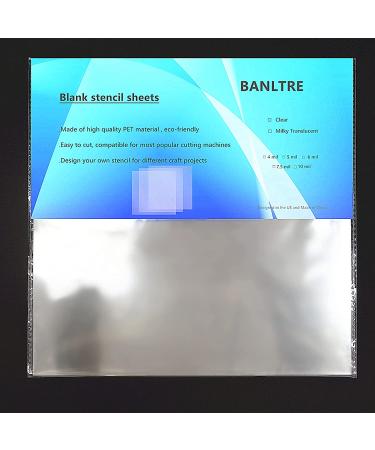 12 Pack 6 mil Blank Mylar Stencils for Cutting - 12x12 inch Clear Transparency Sheets - Buy Online on GoSupps.com