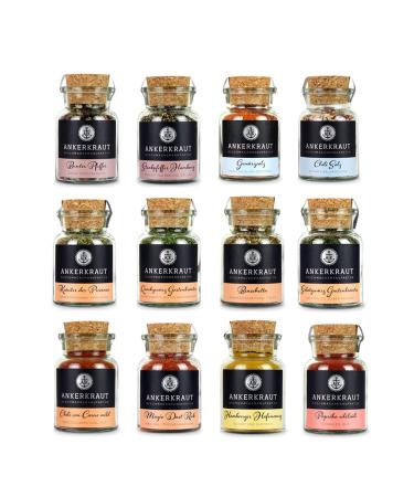 Anchor herb spice set with 12 spices: best of anchor herb 2 delicious ingredients for a variety of taste in the kitchen and on the grill meat and vegetables prepare best of AK 2 in no time - Buy Online on GoSupps.com